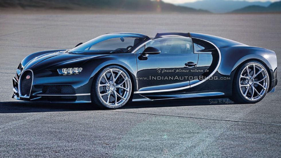 Η Bugatti Chiron Grand Sport θα εξοπλιστεί είτε με targa οροφή σε σχήμα Τ, είτε με γυάλινη οροφή.