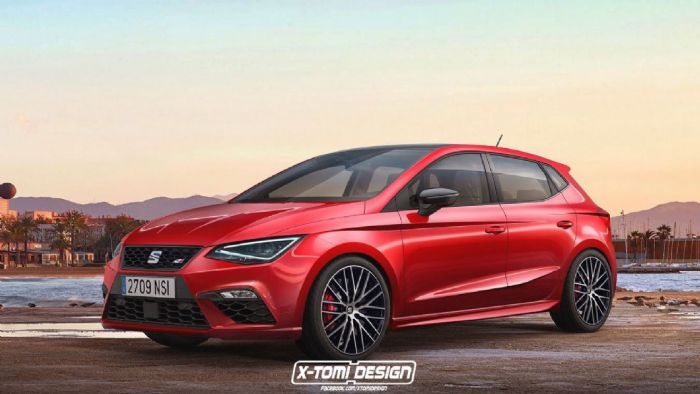 Δείτε την πρόταση ανεξάρτητων σχεδιαστών της X-Tomi Design για το επερχόμενο SEAT Ibiza CUPRA.	