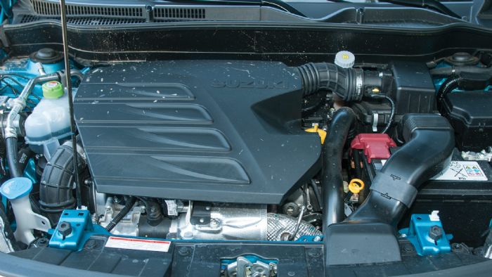 Ο κινητήρας των 120 ίππων και 320 Nm ροπής είναι σε θέση να κινήσει με άνεση το αμάξωμα του Vitara. Ο συνδυασμός του με το αυτόματο κιβώτιο διπλού συμπλέκτη κρίνεται επιτυχής. 