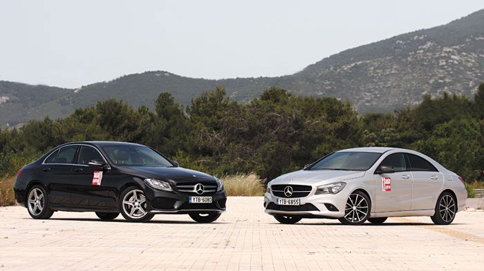 Στο τιμολογιακό κομμάτι, η διαφορά στην τιμή των δύο 4πορτων Mercedes, δείχνει και τη διαφορετική τοποθέτησή τους.