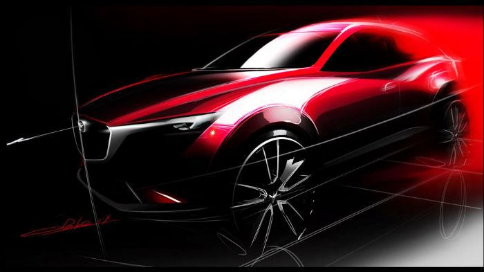 Η Mazda έδωσε στη δημοσιότητα την πρώτη προωθητική εικόνα του νέου της μικρού crossover, του CX-3, του οποίου το ντεμπούτο έχει προγραμματιστεί στις 19 Νοεμβρίου στην έκθεση του Λος Αντζελες.