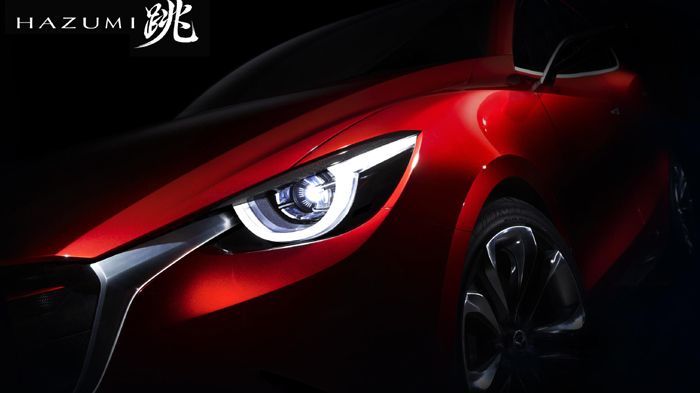 Με μια teaser φωτογραφία, η Mazda επιβεβαίωσε πως στο Σαλόνι της Γενεύης θα παρουσιάσει το νέο concept Hazumi, το οποίο πιθανότατα θα αποτελέσει τη νέα γενιά του Mazda2.