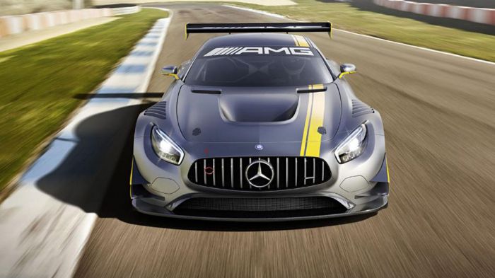 Η νέα Mercedes-AMG GT3 είναι ένα πολύ δυναμικό αγωνιστικό μοντέλο που «φορά» ένα πιο φαρδύ body kit, σε σχέση με την Mercedes-AMG GT στην οποία βασίζεται.