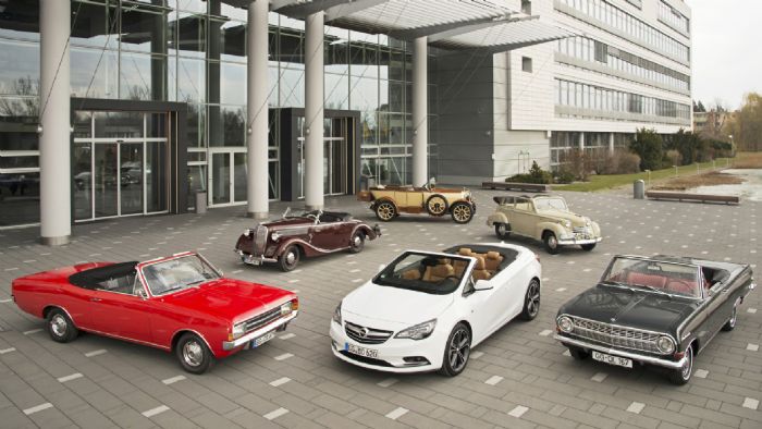 Στο φετινό Hessen-Thuringen Rally, η Opel επιδεικνύει με έξι μοντέλα τα σχεδόν 100 χρόνια ιστορίας στα ανοικτά οχήματα.