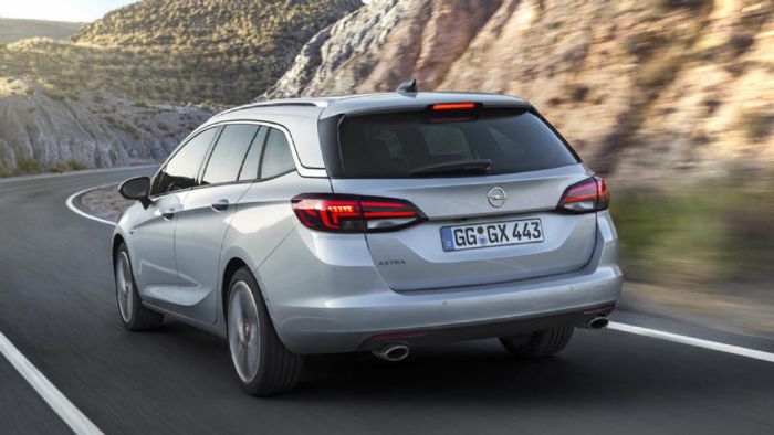 Το νέο Opel Astra Sports Tourer διαθέτει μεγάλο χώρο αποσκευών χωρητικότητας 540 λίτρων.