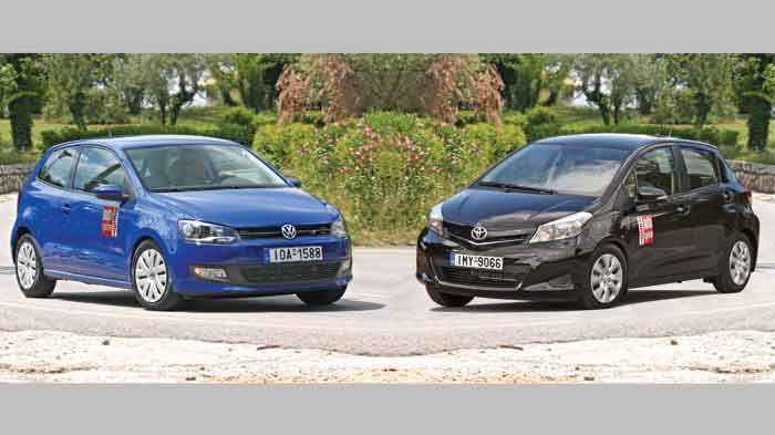 Τα αυτοκίνητα της κατηγορίας των μικρών, Yaris και Polo, είναι γνωστοί αντίπαλοι.