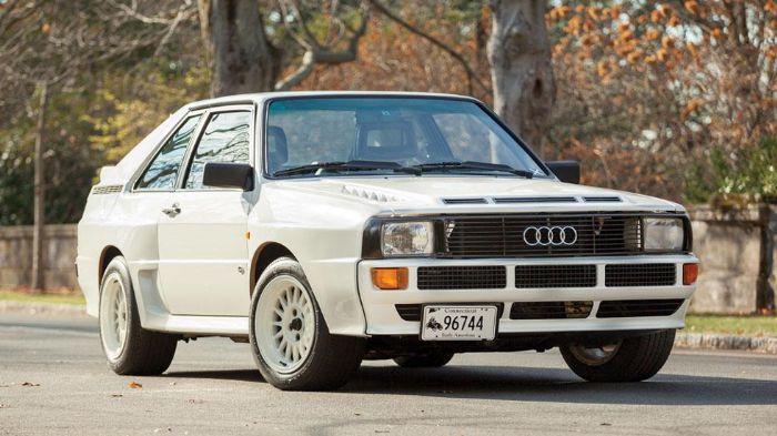 Η δημοπρασία θα πραγματοποιηθεί στις 16 Ιανουαρίου και το Audi Sport Quattro του 1984 αναμένεται να πιάσει μία τιμή ανάμεσα στα 350.000 και 475.000 δολάρια (262.370 – 356.072 ευρώ).