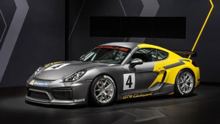 Στην έκθεση του Los Angeles η Porsche παρουσίασε την αγωνιστική κι εντυπωσιακή Cayman GT4 Clubsport.