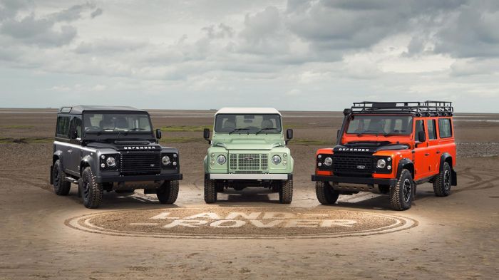 Η παραγωγή του Defender πρόκειται να σταματήσει το Δεκέμβριο και η Land Rover παρουσιάζει σήμερα τις 3 τελευταίες special εκδόσεις του θρυλικού της μοντέλου.