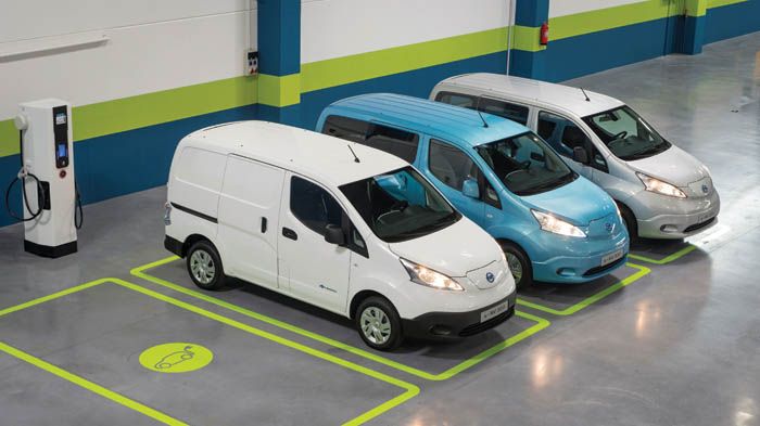 Τα ηλεκτρικά επαγγελματικά αυτοκίνητα αποτελούν ιδανικές λύσεις μείωσης του κόστους κίνησης και περιβαλλοντικής ευαισθησίας των επιχειρήσεων. Στη φωτό, το νέο ηλεκτρικό Vanette της Nissan, το e-NV200.