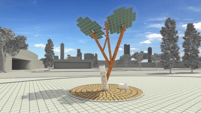 Ένα δέντρο – σταθμός φόρτισης και δωρεάν Wi-Fi!
