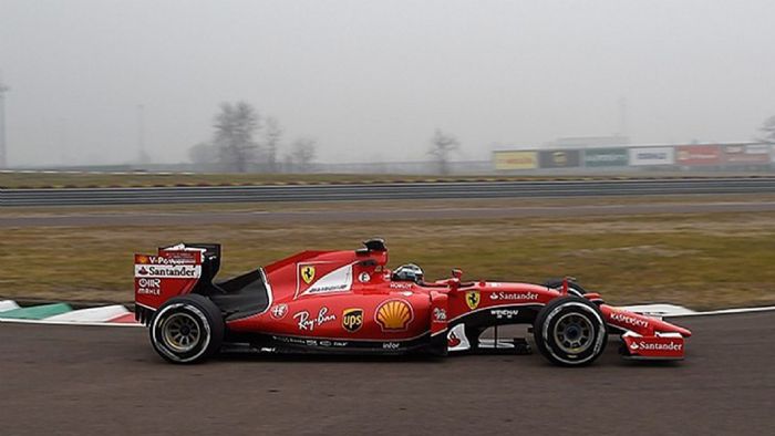 O Ιταλός Antonio Giovinazzi στο τιμόνι της Ferrari.