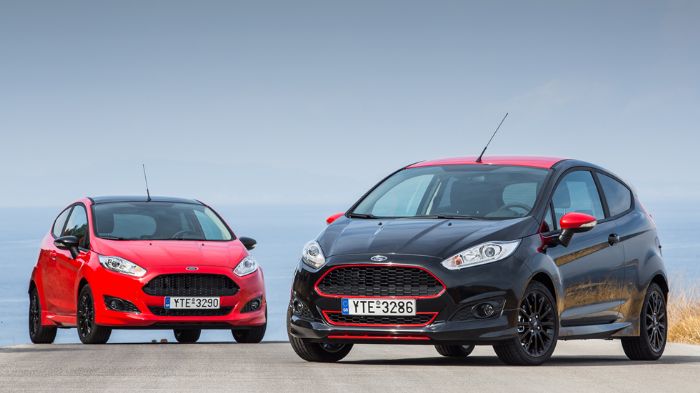 Μέσα στον μήνα, αναμένονται στις εκθέσεις των εμπόρων τα Fiesta Red Edition και Black Edition, τα οποία αποτελούν τα ισχυρότερα αυτοκίνητα παραγωγής 1.0L όλων των εποχών. 
