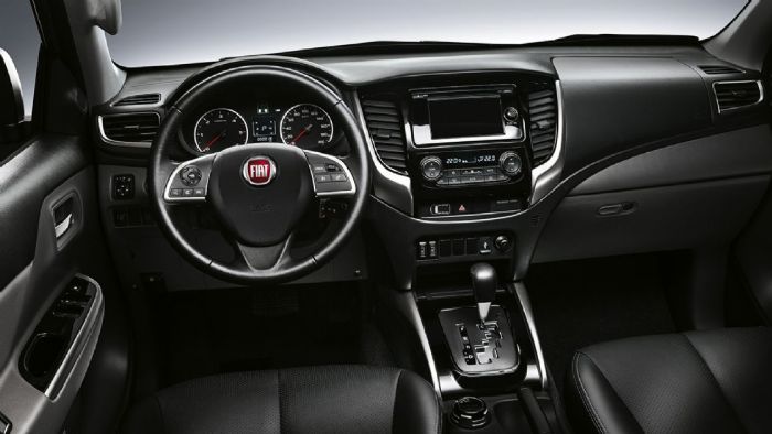 Το εσωτερικό έχει όλα τα σύγχρονα στοιχεία των μοντέλων της Fiat.