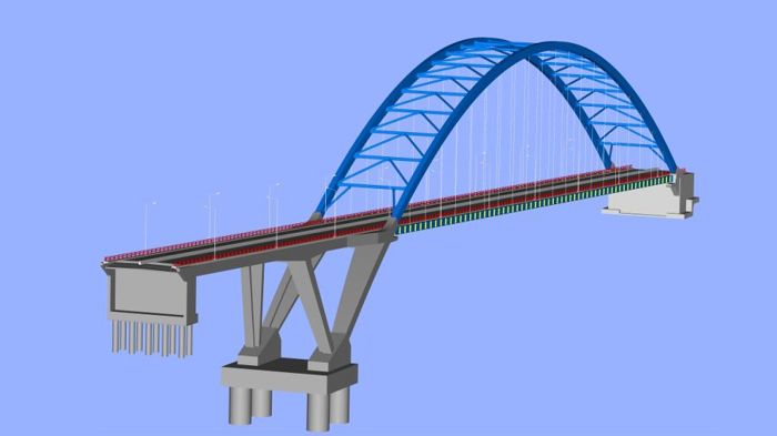 Η νέα τοξωτή γέφυρα Τσακώνας αναμένεται να έχει ολοκληρωθεί μέσα στο 2014 και αποτελεί τη δεύτερη μεγαλύτερη γέφυρα στη χώρα μας.