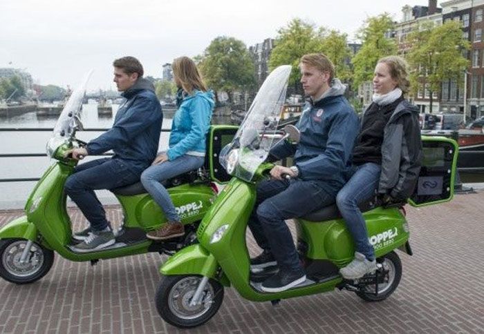 Τα νέα ταξί του ¶μστερνταμ είναι αθόρυβα και πολύ πιο φιλικά προς το περιβάλλον σε σχέση με τα περισσότερα μέσα μεταφοράς.