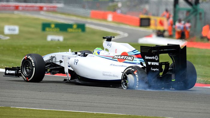 Το μονοθέσιο του Felipe Massa μετά τη σύγκρουση που είχε με τον Kimi Raikkonen.