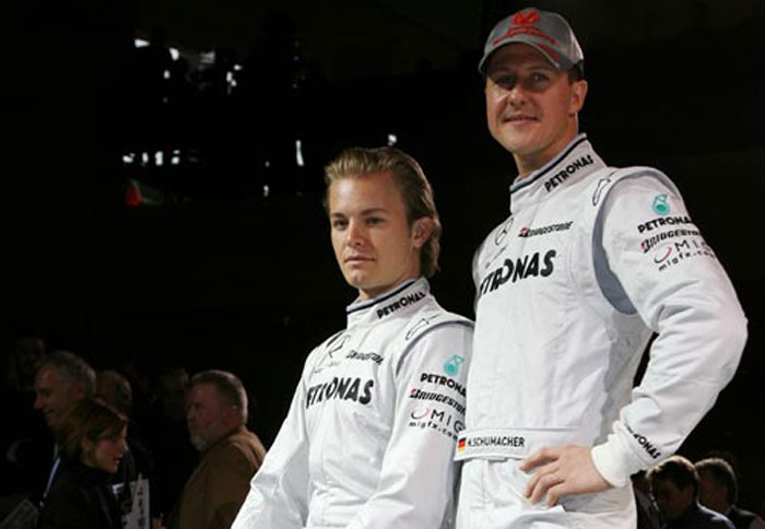 Η Mercedes GP επέστρεψε στη Formula 1 με τους Michael Schumacher και Nico Rosberg Η Mercedes GP επέστρεψε στη Formula 1 με τους Michael Schumacher και Nico Rosberg