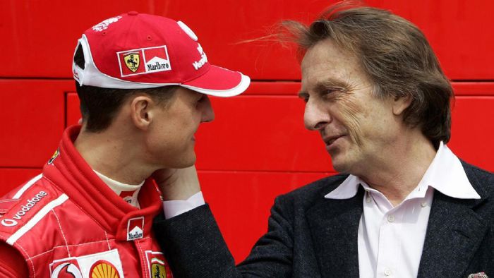 Ο Luca di Montezemolo (δεξιά) σε συνέντευξή του σήμερα για τον Michael Schumacher (αριστερά) είπε: «Έχω νέα και δυστυχώς δεν είναι καλά».