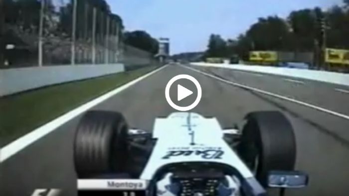 Ας δούμε τον Montoya να πιλοτάρει υποδειγματικά την Williams BMW προς το ρεκόρ στη Monza.