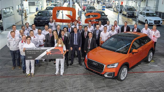 Στο Ίνγκολσταντ κατασκευάζονται πάνω από μισό εκατομμύριο αυτοκίνητα ετησίως, στα οποία θα προστεθούν και μονάδες του νέου Audi Q2.