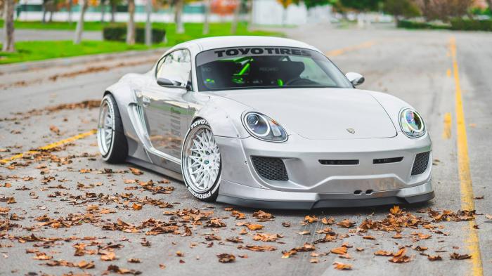 H φανταστική Porsche Cayman της μετατροπής. 