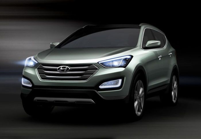 Δυναμικό και macho δείχνει το νέο Hyundai Santa Fe. 