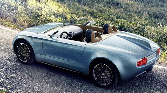 To Superleggera Vision συνδυάζει τη βρετανική αντίληψη για τα roadster με το ιταλικό στιλ.