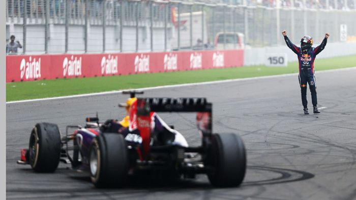 Νικητής στο ινδικό GP και Παγκόσμιος Πρωταθλητής Formula 1 για 4η φορά ο Sebastian Vettel. 