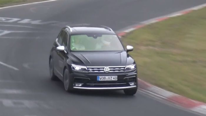 Δείτε παρακάτω video με το VW Tiguan R να στρίβει, με το γκάζι στο πάτωμα, στην πίστα του Nurburgring.