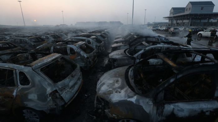 Μεγάλη ζημιά για την VW στην Κίνα, από την τρομακτική έκρηξη στην Τιαντζίν.