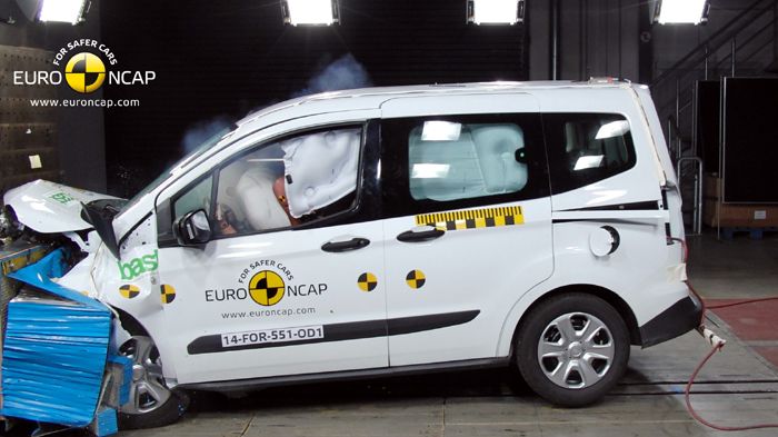 Το νέο Ford Tourneo Courier απέσπασε βαθμολογία 4 αστέρων στα crash-test του EuroNCAP.