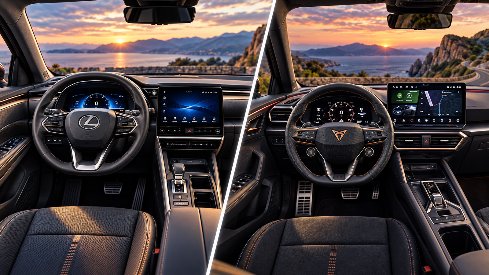 Lexus LBX και CUPRA Formentor VZ εσωτερικό καμπίνας