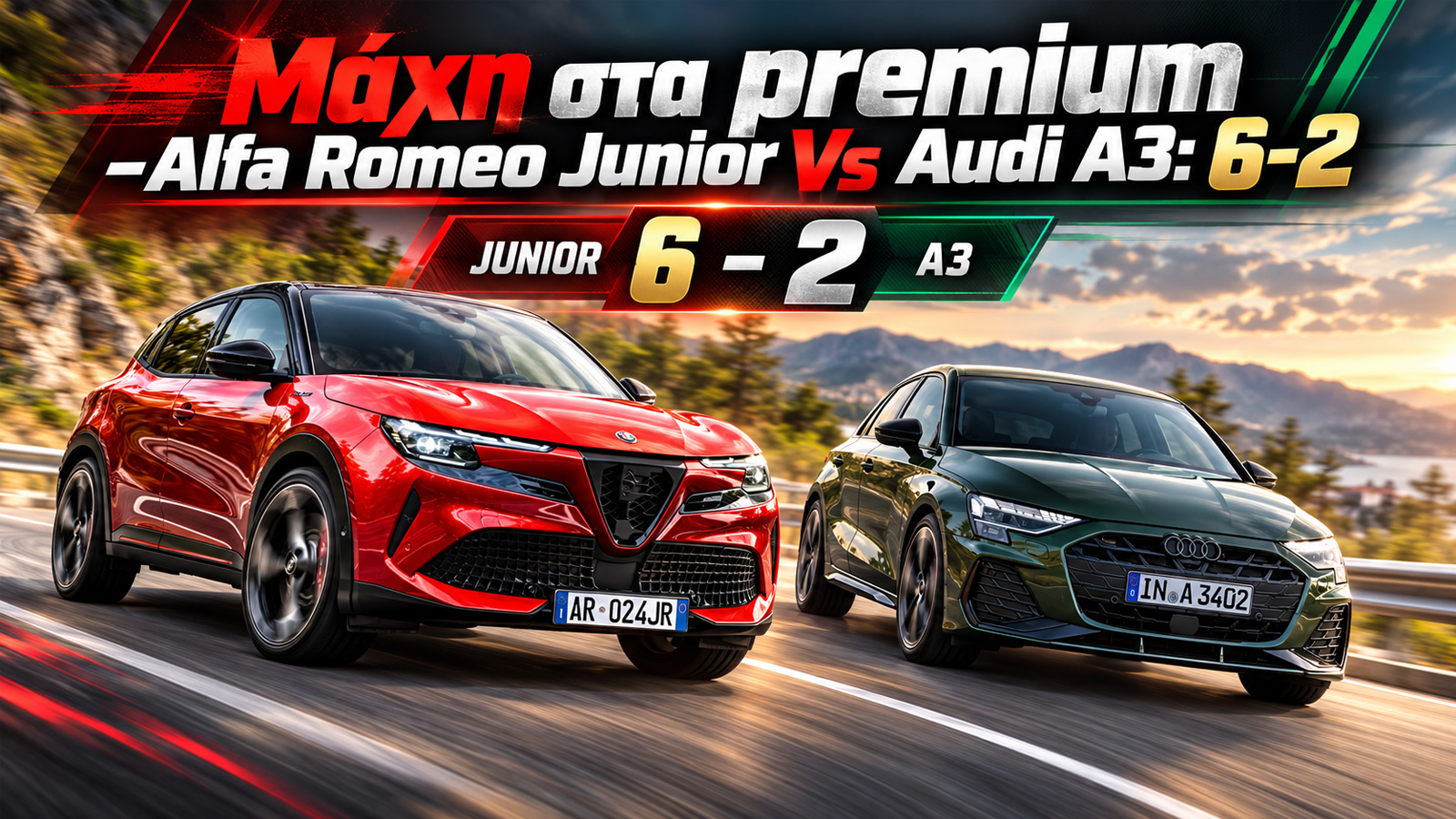 Μάχη στα premium -Alfa Romeo Junior Vs Audi A3: 6-2