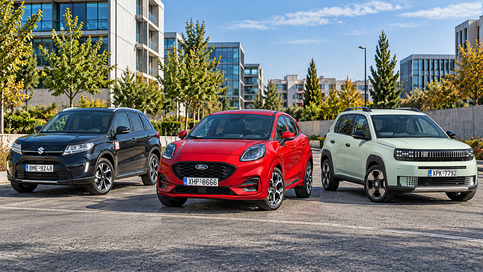 Fiat Grande Panda-Ford Puma-Suzuki Vitara