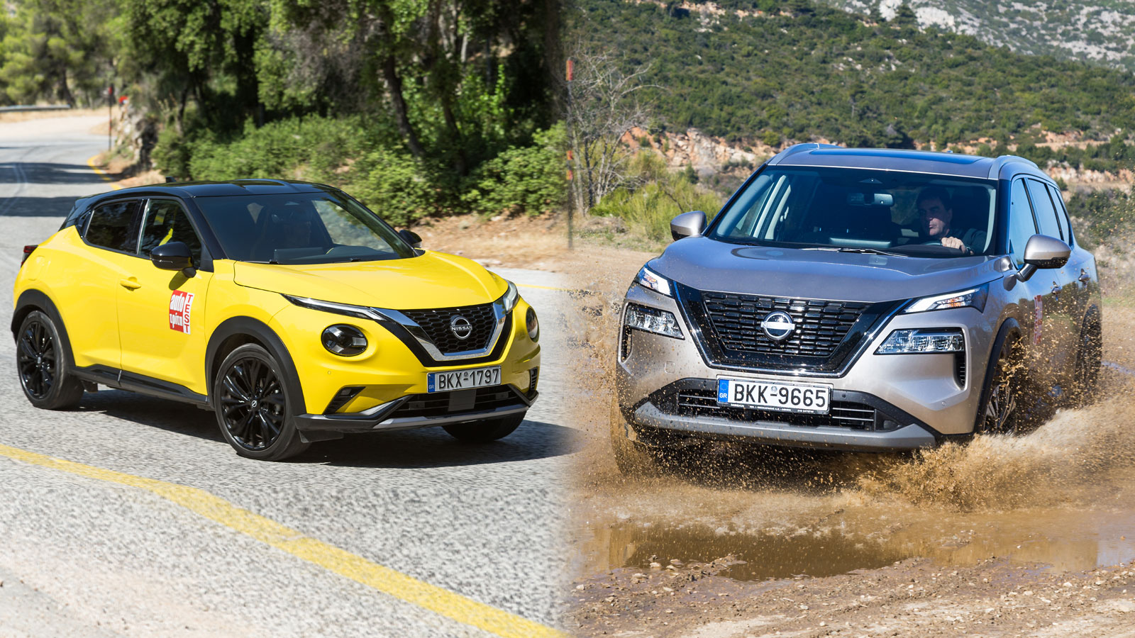 Nissan Juke Nissan X-Trail εύκολη είσοδος και έξοδος