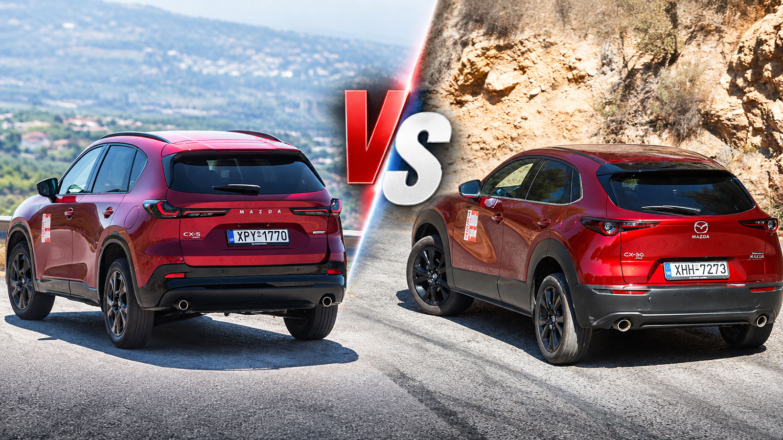 Mazda CX-30 και Mazda CX-5 σε σύγκριση