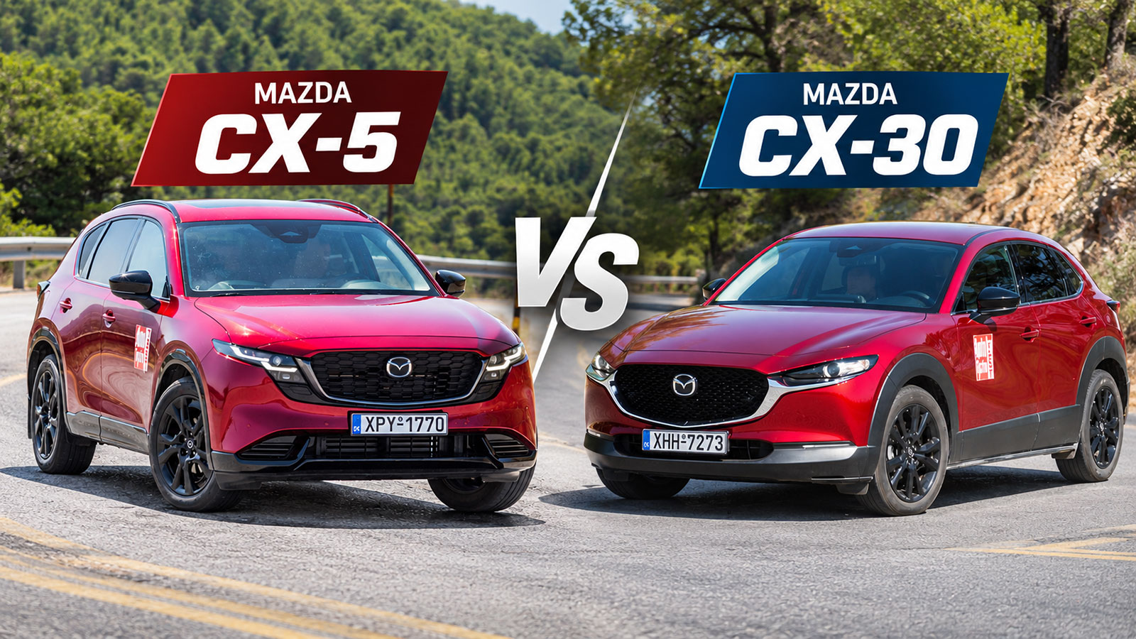 Mazda CX-30 kai CX-5