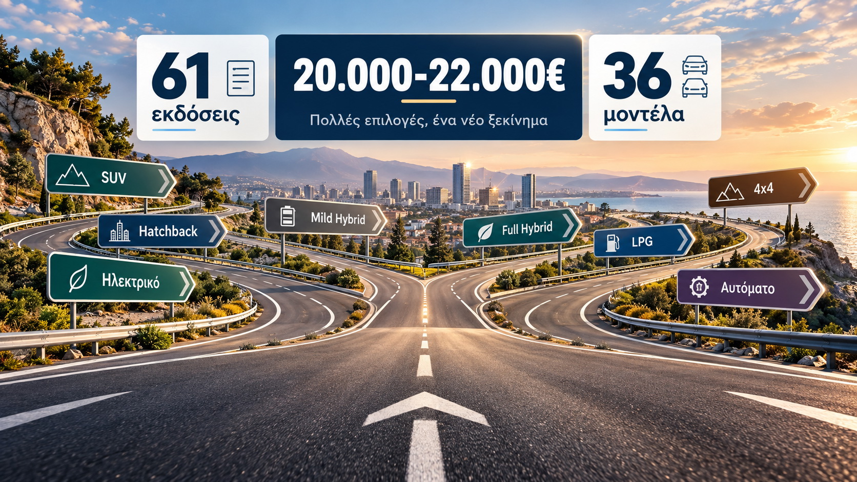 Όλα τα αυτοκίνητα από 20 έως 22.000 ευρώ