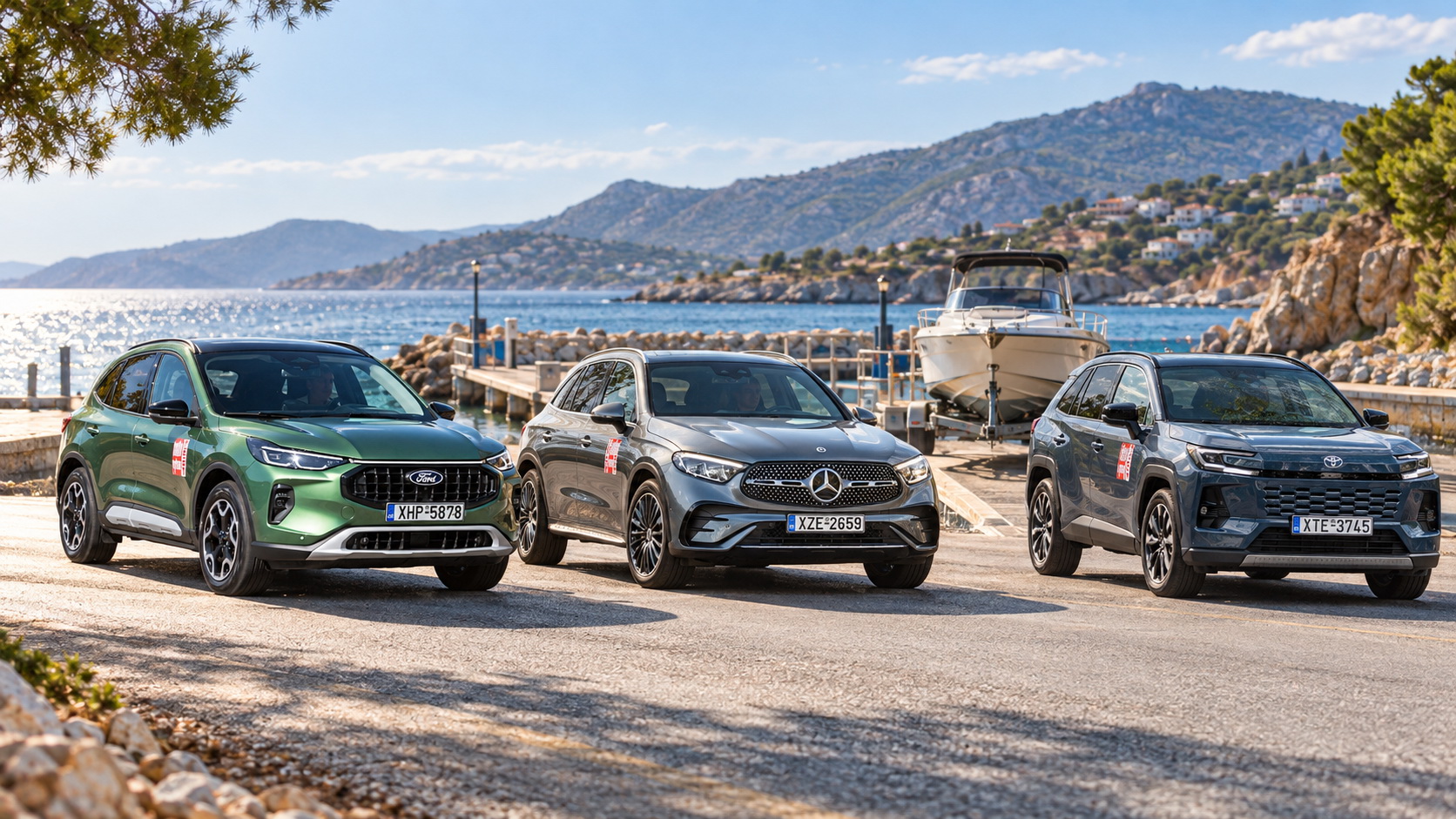Ford Kuga, Mercedes GLC & Toyota RAV4
