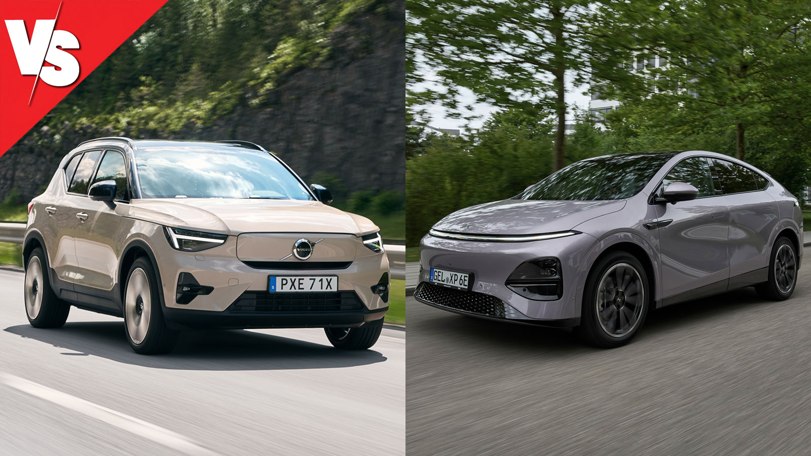 Τα ηλεκτρικά SUV Volvo EX40 & XPeng G6 σε κίνηση