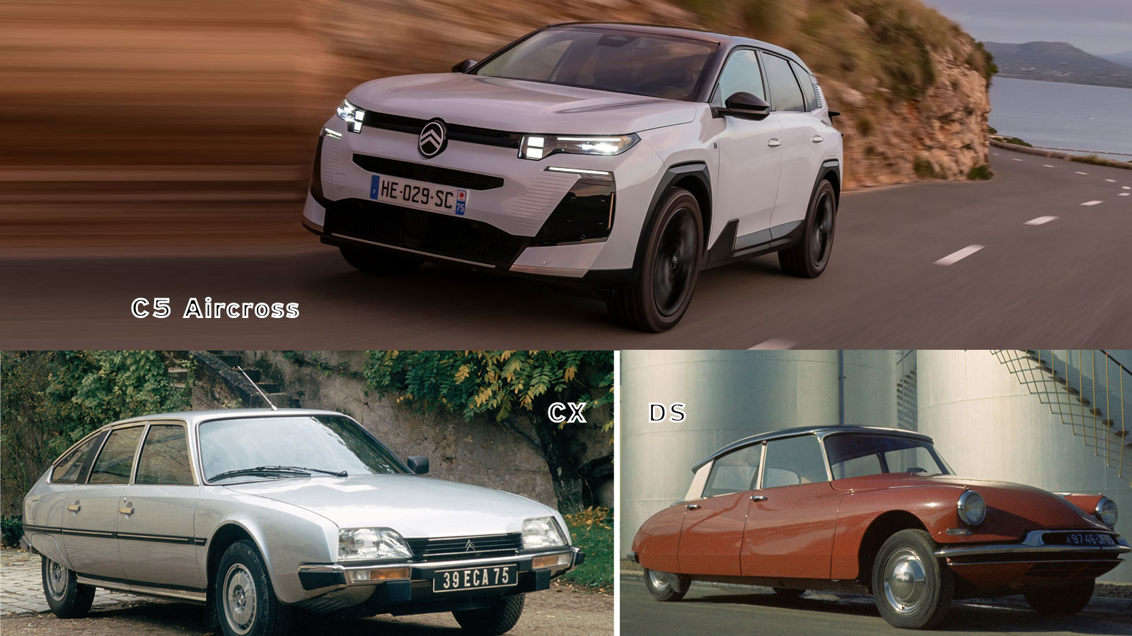 Citroen DS, Citroen CX και Citroen C5 Aircross