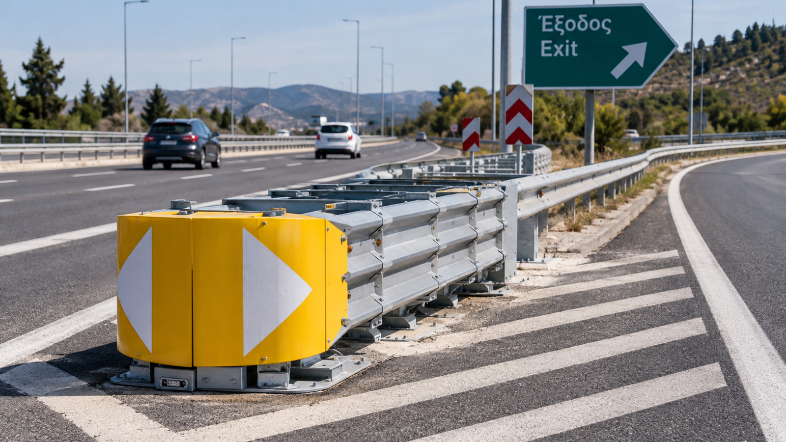 Τι είναι αυτά τα μεγάλα «κουτιά» στην έξοδο που είναι φτιαγμένα για να τρακάρεις πάνω τους;