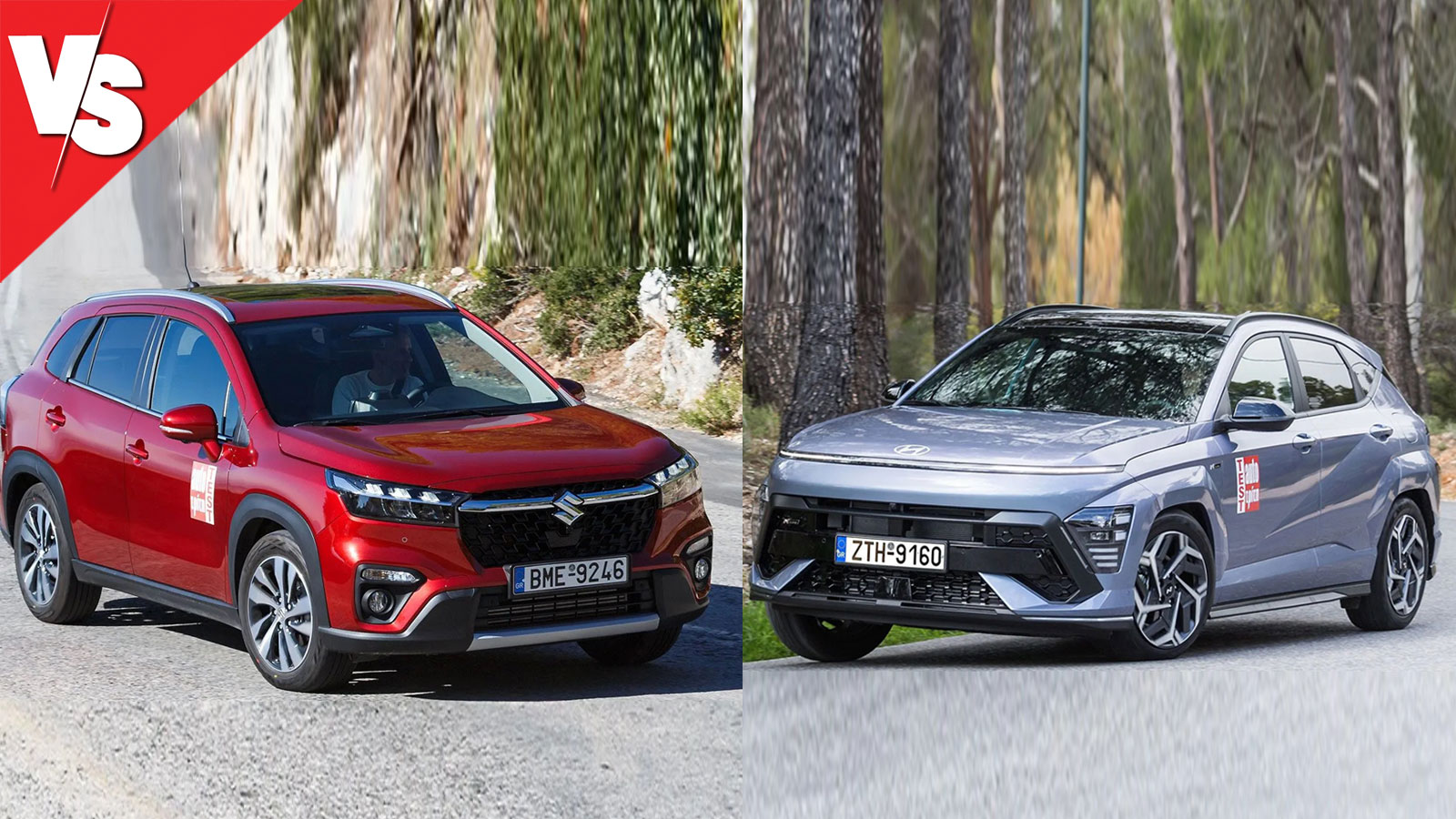 Hyundai Kona Hybrid και Suzuki S-Cross AllGrip σε συγκριτικό τεστ