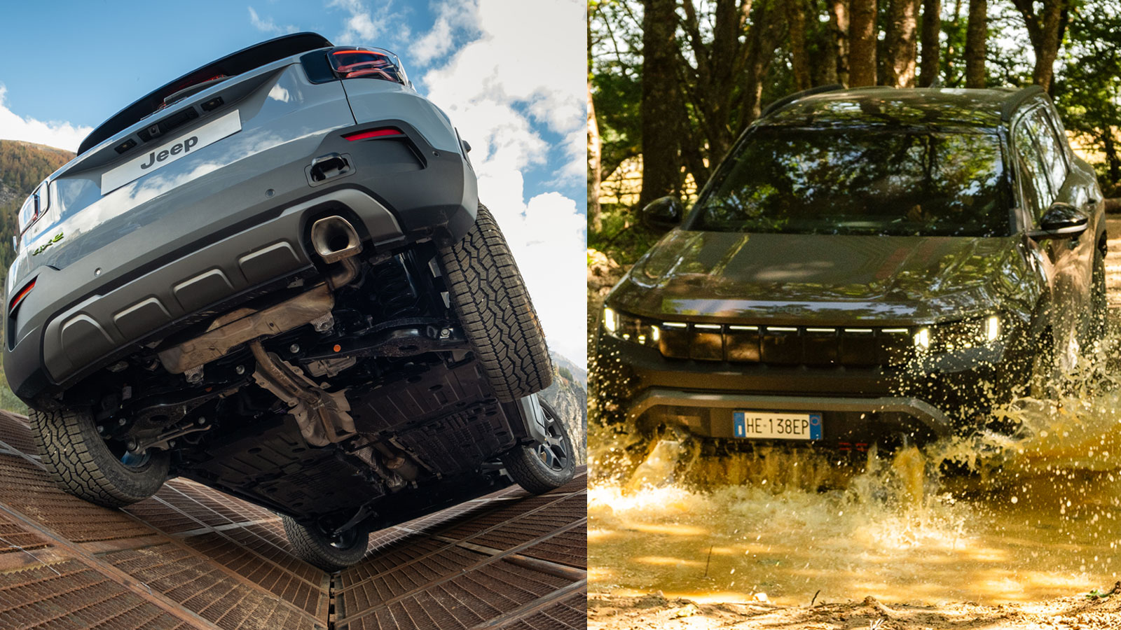 Jeep Avenger 4xe σε εκτός δρόμου διαδρομή.