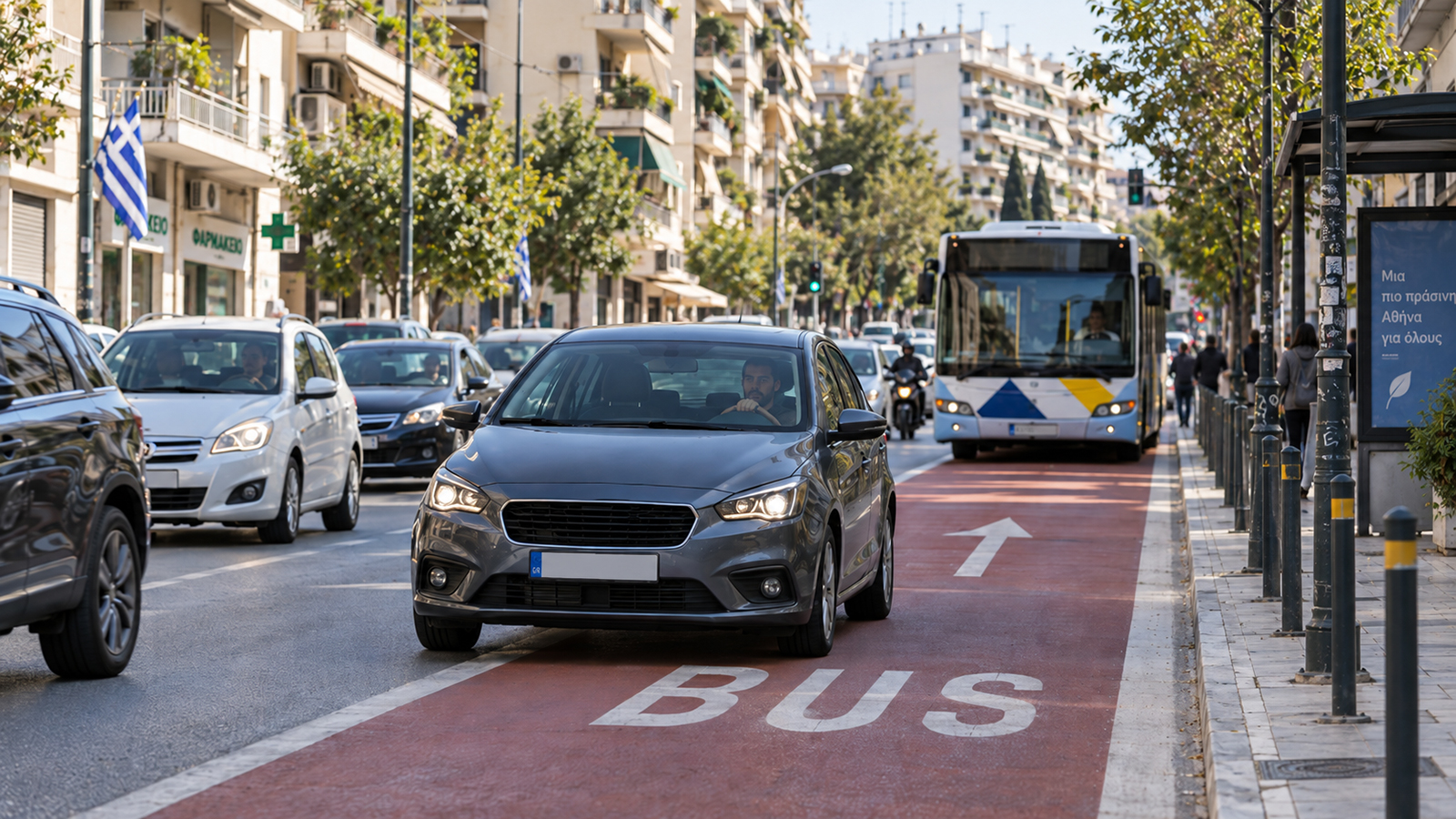 Μπήκες για λίγα μέτρα σε λεωφορειολωρίδα. Καταγράφεται η παράβαση;