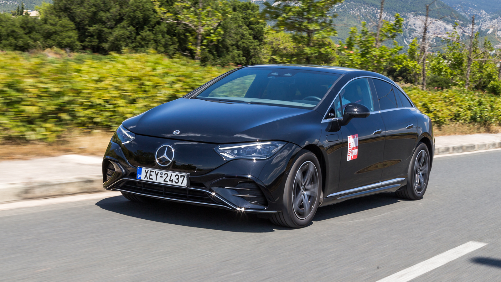 Mercedes EQE 350+ ηλεκτρικό με χαμηλό θόρυβο καμπίνας