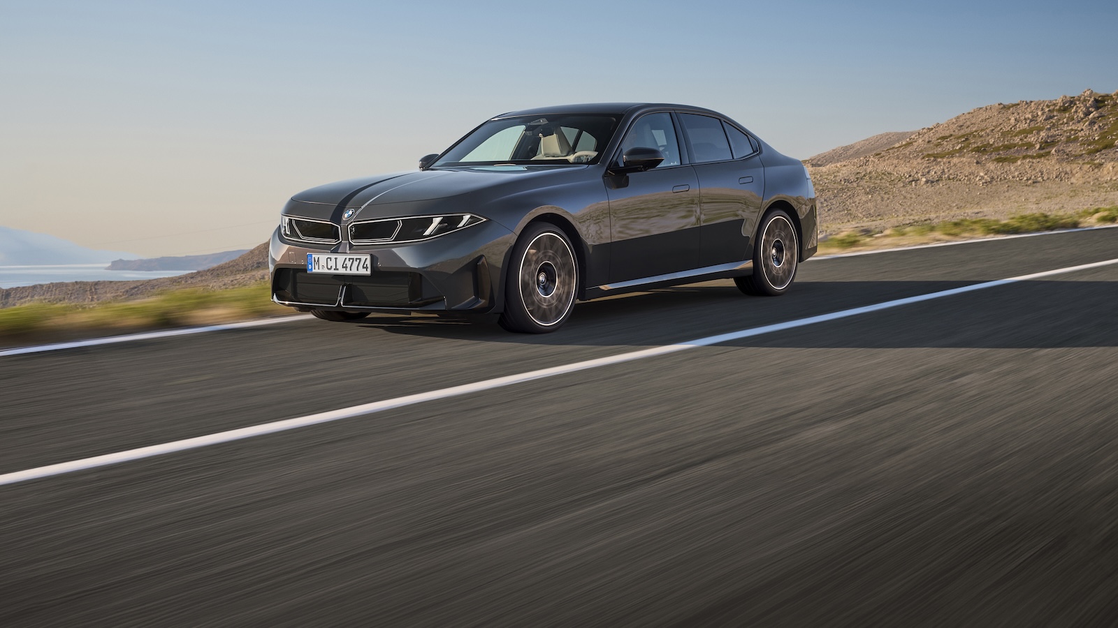 Εμπρόσθιο τμήμα της νέας BMW Σειράς 3 με σχεδίαση Neue Klasse