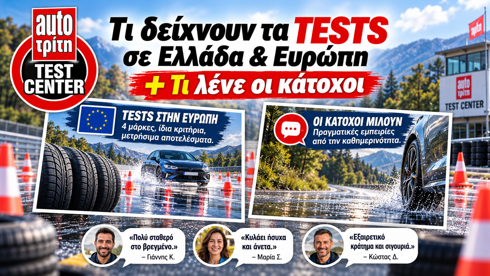 Επιλογή ελαστικών με βάση πραγματικές μετρήσεις και συγκριτικά tests