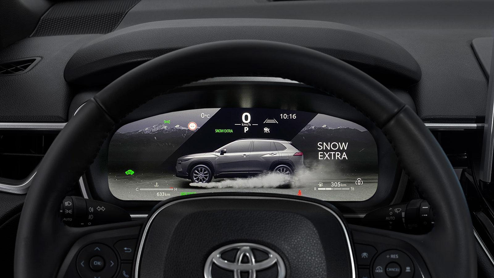 Toyota Corolla Cross Snow Extra λειτουργία οδήγησης στο χιόνι